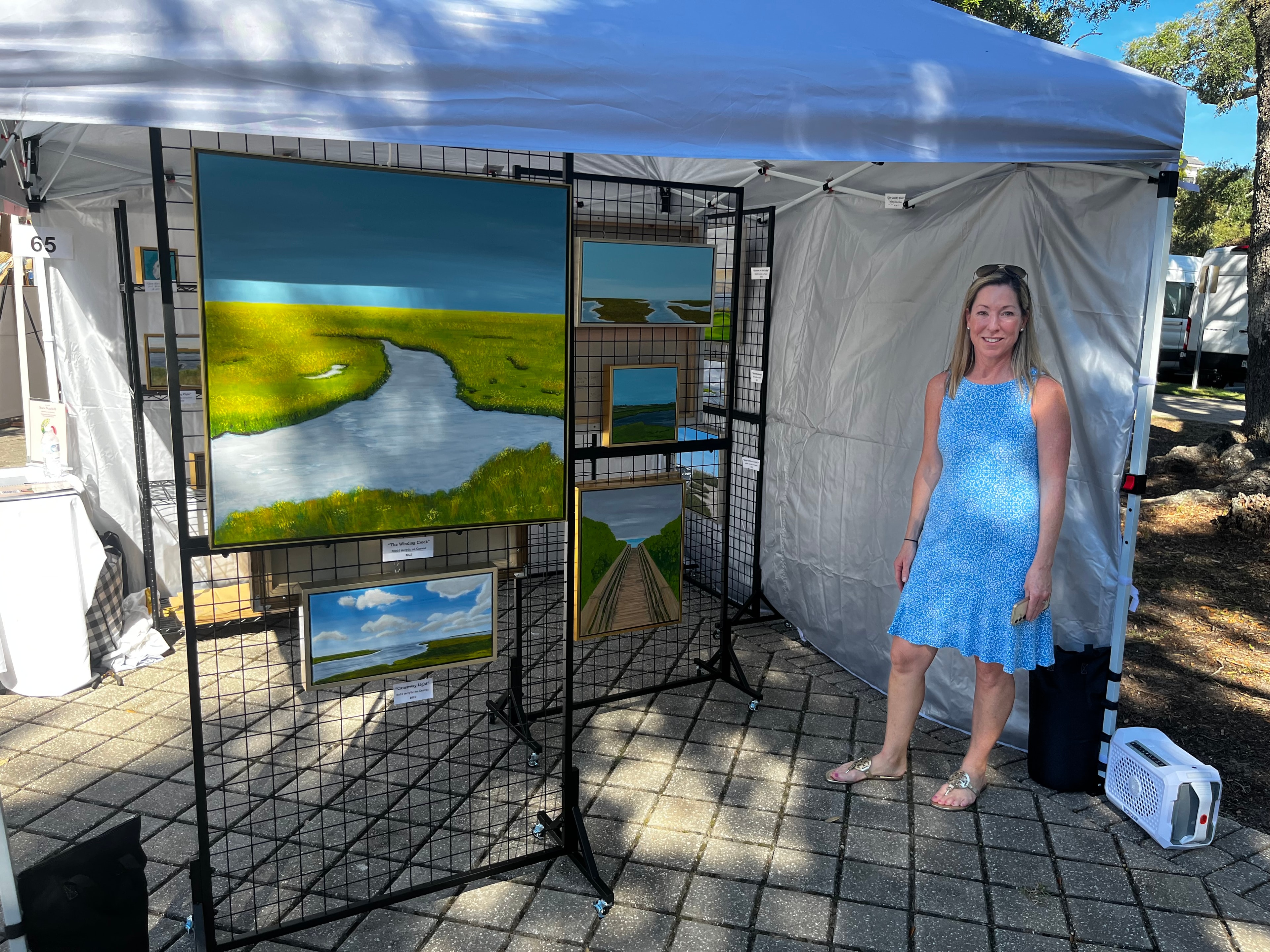 Art Under the Oaks 2026 — paintings on display